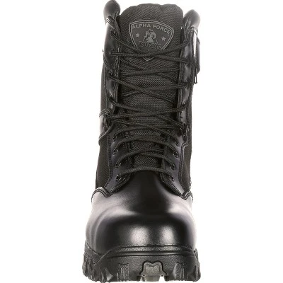 Rocky Boots Men's Black Rocky Alpha Force Zipper Waterproof Public Service Boot Size 9(Wide) 2 Rocky Boots Men's Black Rocky Alpha Force Zipper Waterproof Public Service Boot Size 9(Wide) - Image 2