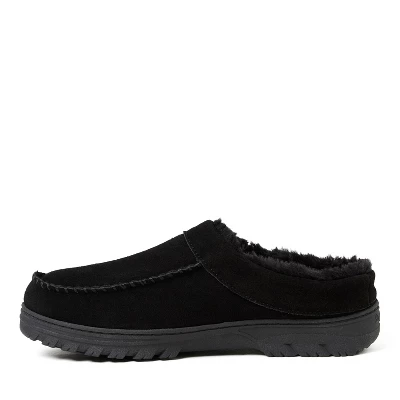 Dearfoams Men's Reed Genuine Suede Clog Indoor/Outdoor Slip On 2 Dearfoams Men's Reed Genuine Suede Clog Indoor/Outdoor Slip On - Image 2