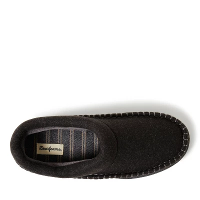 Dearfoams Men's Thompson Wool Blend Whipstitch Clog Indoor/Outdoor Slipper 4 Dearfoams Men's Thompson Wool Blend Whipstitch Clog Indoor/Outdoor Slipper - Image 4