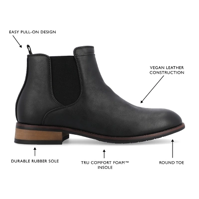 Vance Co. Medium And Wide Width Mens Landon Tru Comfort Foam Pull-on Round Toe Chelsea Boot 7 Vance Co. Medium And Wide Width Mens Landon Tru Comfort Foam Pull-on Round Toe Chelsea Boot - Image 7