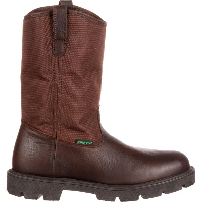 Men's Brown Georgia Boot Homeland Waterproof Wellington Work Boot Size 8 6 Men's Brown Georgia Boot Homeland Waterproof Wellington Work Boot Size 8 - Image 6